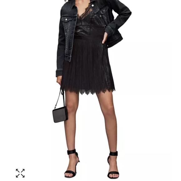 All Saints. Alani lace dress. Size 8. Black. NWT - Picture 3 of 9